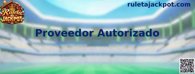 Imagen informativa sobre proveedores autorizados y seguridad en plataformas de juegos Ruleta Jackpot